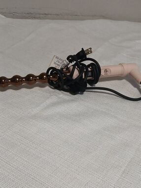 Lange Pink and Rose Gold Bubble Wand Curling Iron